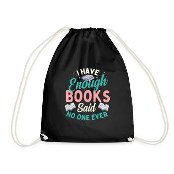 J’ai assez de livres a dit que personne ne l’a jamais fait - Amoureux des livres - Sac de sport léger - noir - Devant