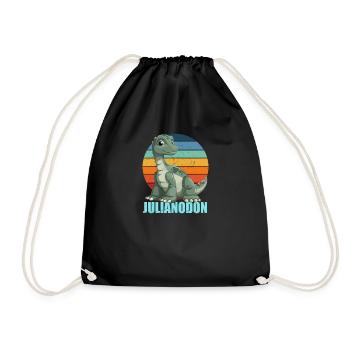 Julianodon Kombination aus Julian und Iguanodon - Turnbeutel - Schwarz - Vorne