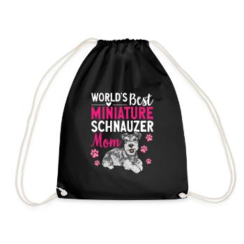 Schnauzer nain Chien Schnauzer - Sac de sport léger - noir - Devant