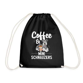 Schnauzer nain Chien Schnauzer - Sac de sport léger - noir - Devant