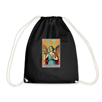Carte de tarot Carte de tarot Tempérance Tempérance - Sac de sport léger - noir - Devant