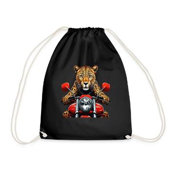 LEOPARD MOTORRAD - Turnbeutel - Schwarz - Vorne