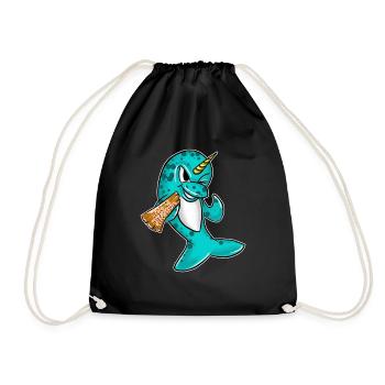 Pas une licorne Drôle Narval Créature des profondeurs Cool - Sac de sport léger - noir - Devant
