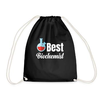 Beste Biochemie Lustiger Wissenschaftler - Turnbeutel - Schwarz - Vorne