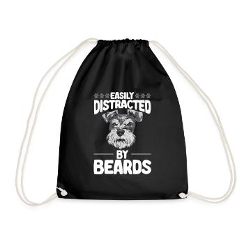 Schnauzer nain Chien Schnauzer - Sac de sport léger - noir - Devant