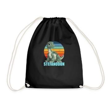 Stefanodon Combinaison de Stefan et d’Iguanodon - Sac de sport léger - noir - Devant