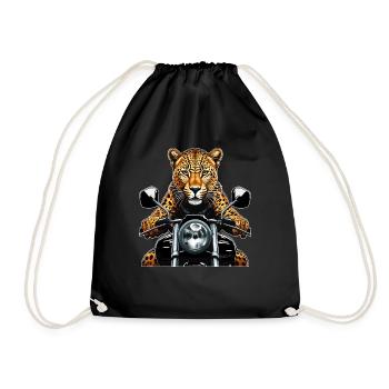 LEOPARD MOTORRAD - Turnbeutel - Schwarz - Vorne