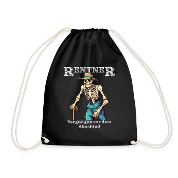 PENSIONERS Pleasure before saying goodbye - Drawstring Bag - black - Front