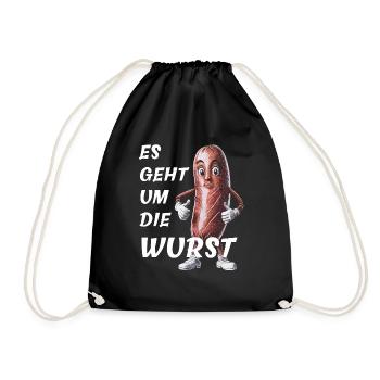 TOUT EST UNE QUESTION DE SAUCISSON - Sac de sport léger - noir - Devant