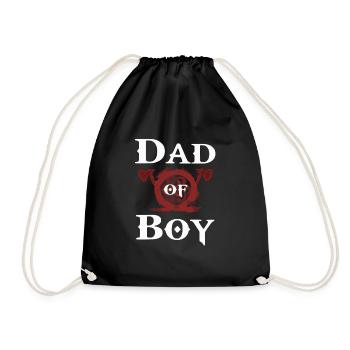 Vater von Junge Dad of Boy gaming vikinger of war - Turnbeutel - Schwarz - Vorne