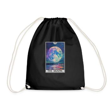Cartes de tarot Carte de tarot La Lune La Lune - Sac de sport léger - noir - Devant