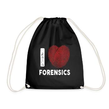 J’aime la criminalistique Scientifique Enquêteur - Sac de sport léger - noir - Devant
