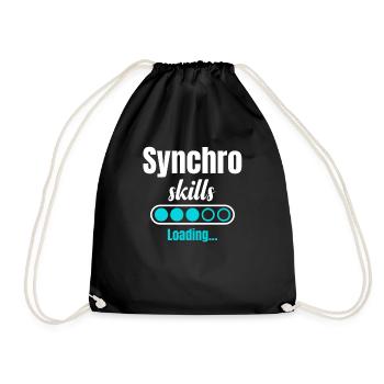 Chargement des compétences de synchronisation. Natation synchronisée - Sac de sport léger - noir - Devant