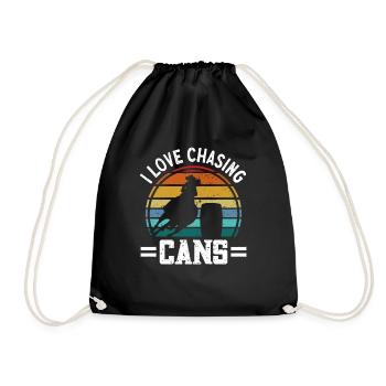 Cheval de course de barils de rodéo - Sac de sport léger - noir - Devant