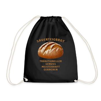 BROT TRADITIONELLER GENUSS MEISTER - Turnbeutel - Schwarz - Vorne