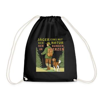LA NATURE DU CHASSEUR DANS L’ÂME - Sac de sport léger - noir - Devant
