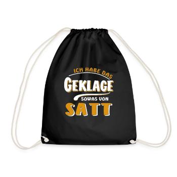 JE SUIS FATIGUÉ DE LA PLAINTE - Sac de sport léger - noir - Devant