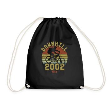 Birthday Downhill Bike Bike May 2002 - Drawstring Bag - black - Front