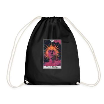Tarotkarten Tarotkarte The Sun Die Sonne - Turnbeutel - Schwarz - Vorne