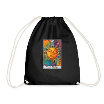 Tarot Card Tarot Card The Sun The Sun - Drawstring Bag - black - Front