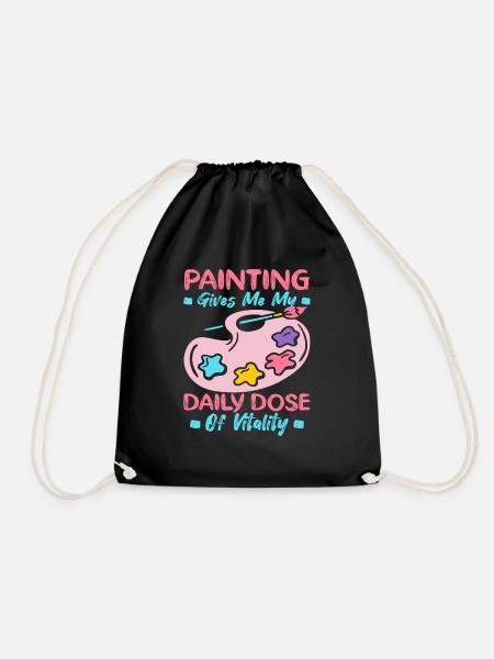 Artist Painter Graphic Painting My Daily Dose Art - Turnbeutel - Schwarz