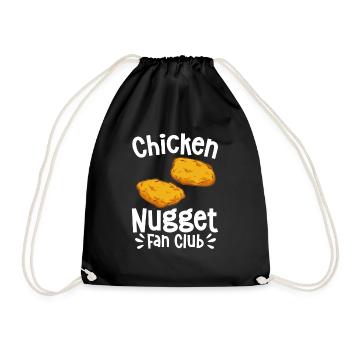 Chicken Nugget Lover Chicken Nuggets - Drawstring Bag - black - Front