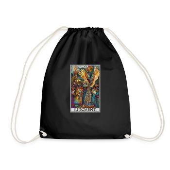 Tarot Cards Tarot Card 20 Judgment Court - Drawstring Bag - black - Front