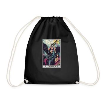 Tarot Cards Tarot Card 20 Judgment Court - Drawstring Bag - black - Front