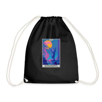 Tarot Cards Tarot Card 20 Judgment Court - Drawstring Bag - black - Front