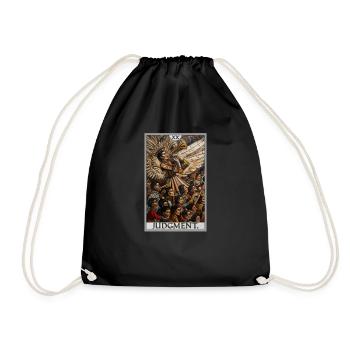 Tarot Cards Tarot Card 20 Judgment Court - Drawstring Bag - black - Front