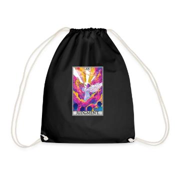 Tarot Cards Tarot Card 20 Judgment Court - Drawstring Bag - black - Front