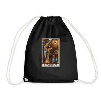 Tarot Cards Tarot Card 20 Judgment Court - Drawstring Bag - black - Front