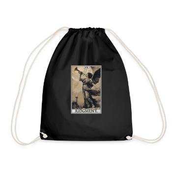 Tarot Cards Tarot Card 20 Judgment Court - Drawstring Bag - black - Front