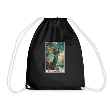Tarot Cards Tarot Card 20 Judgment Court - Drawstring Bag - black - Front