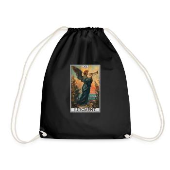 Tarot Cards Tarot Card 20 Judgment Court - Drawstring Bag - black - Front