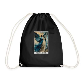Tarot Cards Tarot Card 20 Judgment Court - Drawstring Bag - black - Front