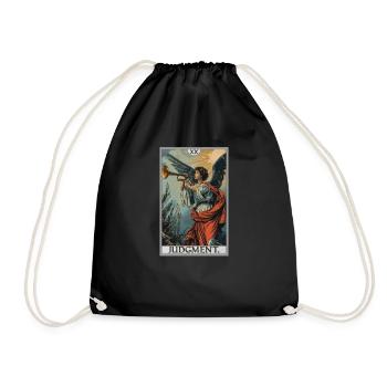 Tarot Cards Tarot Card 20 Judgment Court - Drawstring Bag - black - Front