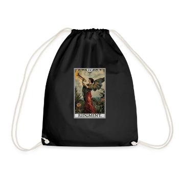 Tarot Cards Tarot Card 20 Judgment Court - Drawstring Bag - black - Front