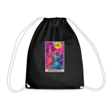 Tarot Cards Tarot Card 20 Judgment Court - Drawstring Bag - black - Front