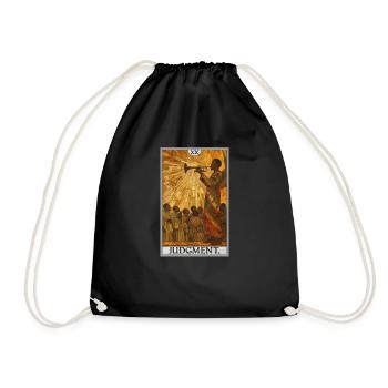 Tarot Cards Tarot Card 20 Judgment Court - Drawstring Bag - black - Front