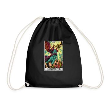 Tarot Cards Tarot Card 20 Judgment Court - Drawstring Bag - black - Front