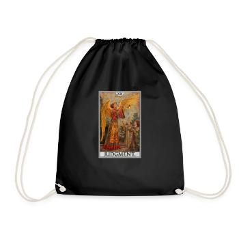 Tarot Cards Tarot Card 20 Judgment Court - Drawstring Bag - black - Front