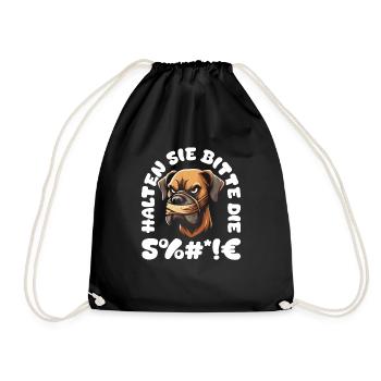 Grand Danois, s’il vous plaît, taisez-vous - Sac de sport léger - noir - Devant