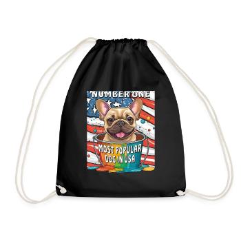 CHIEN NUMÉRO UN LE PLUS POPULAIRE AUX ÉTATS-UNIS - Sac de sport léger - noir - Devant