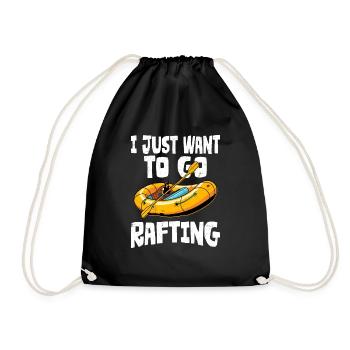 Je veux juste faire du rafting en eau vive - Sac de sport léger - noir - Devant