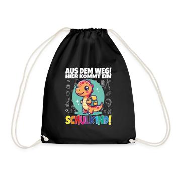 School Child 2024 School Enrollment Back to School - Drawstring Bag - black - Front
