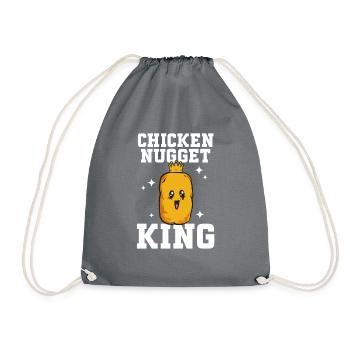 Chicken Nugget Lover Chicken Nuggets - Drawstring Bag - grey - Front