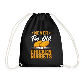 Chicken Nugget Lover Chicken Nuggets - Drawstring Bag - black - Front