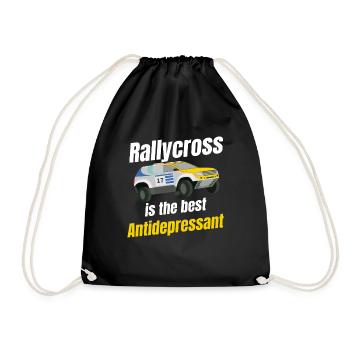 Le Rallycross est le meilleur antidépresseur - Sac de sport léger - noir - Devant