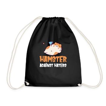 Hamsters vs Haters Mangeurs de rongeurs mignons - Sac de sport léger - noir - Devant